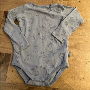 Souris Mini Blue Bird Print Kids One Piece size 12-18 months
